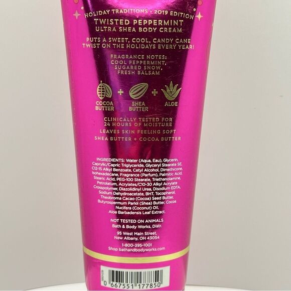 🦋$8 ~ Twisted Peppermint ~ 24 Hour Shea Moisturizer Cream ~ NEW - Picture 2 of 4